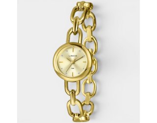 Relógio Lince Analógico Pulseira Chain Feminino - Dourado