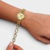 Relógio Lince Analógico Pulseira Chain Feminino - Dourado