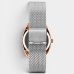 Relógio Lince Analógico Pulseira Mesh Feminino - Prata e Rose
