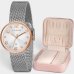 Relógio Lince Analógico Pulseira Mesh Feminino - Prata e Cobre