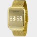 Relógio Lince Digital Led Quadrado Pulseira Mesh Feminino - Dourado