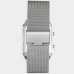 Relógio Lince Digital Led Quadrado Pulseira Mesh Feminino - Prata
