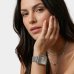 Relógio Lince Digital Led Quadrado Pulseira Mesh Feminino - Prata
