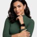 Relógio Lince Digital Led Quadrado Pulseira Mesh Feminino - Preto e Vermelho