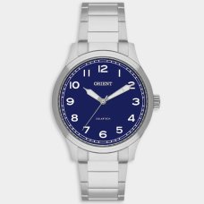 Relógio Orient Analógico Solartech Pulseira Elos Masculino - Prata e Azul
