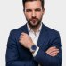 Relógio Orient Analógico Solartech Pulseira Elos Masculino - Prata e Azul Escuro