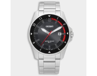 Relógio Orient Analógico Pulseira Elos Masculino - Prata e Preto