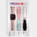 Relógio Inteligente X-Watch Prisma Smart Watch + 4 Pulseiras de Silicone Feminino - Bege
