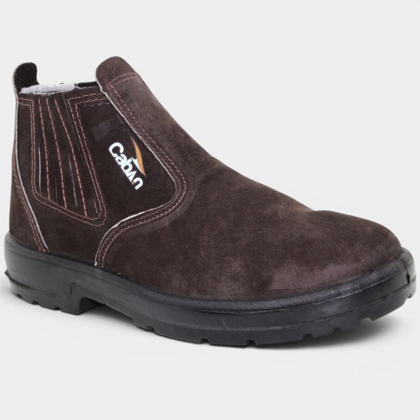 Botina de Segurança Caban CA40030 Couro Nobuck TP045 - Marrom