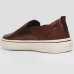 Slip On Couro Democrata Denim Fender Masculino - Marrom