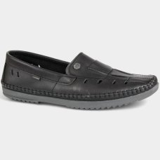 Mocassim Couro Freeway Logan 2 Masculino - Preto