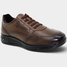 Sapato Casual Jota Pe Couro Soft 3D Evolution Masculino - Marrom Escuro Sapato Casual Jota Pe Couro Soft 3D Evolution Masculino - Marrom Escuro