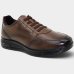 Sapato Casual Jota Pe Couro Soft 3D Evolution Masculino - Marrom Escuro