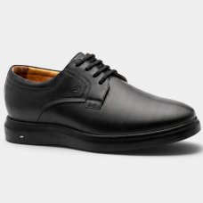 Sapato Social Jota Pe Couro Air Enigma Masculino - Preto