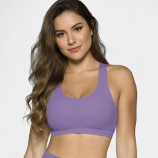 Top Selene Seamless Sem Bojo Feminino - Lilás