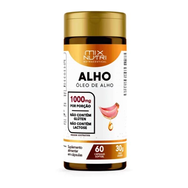 Óleo de Alho Nutraceutical Mix Nutri - 60 cápsulas