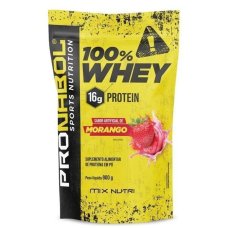  Whey Protein 100% Pronabol Sports Nutrition Refil 900g - Morango