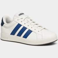 Tênis Adidas Grand Court Base 3.0 Masculino - Off White e Azul
