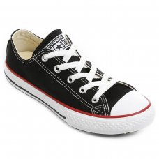 Tênis Infantil Converse All Star Chuck Taylor - Preto e Vermelho