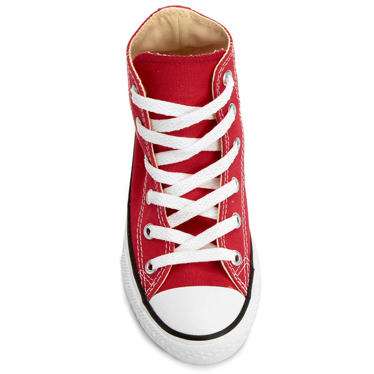 Tênis Infantil Converse Chuck Taylor All Star Kids Hi Preto Vermelho