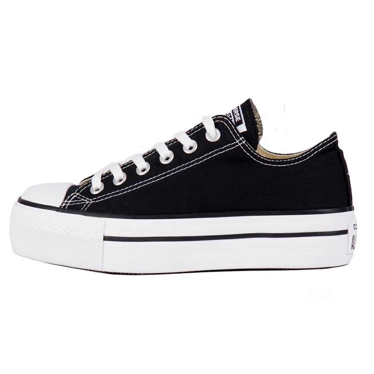 TÊNIS CONVERSE ALL STAR CHUCK TAYLOR PLATAFORMA PRETO CANO BAIXO - TEAHUPOO  SKATE SHOP