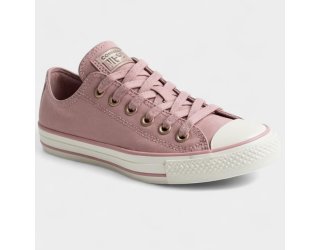 Tênis Converse All Star Chuck Taylor All Star Taylored Lux - Rosa e Branco