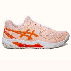 Tênis Asics Gel-Dedicate 8 Clay Saibro Feminino - Rosa e Laranja