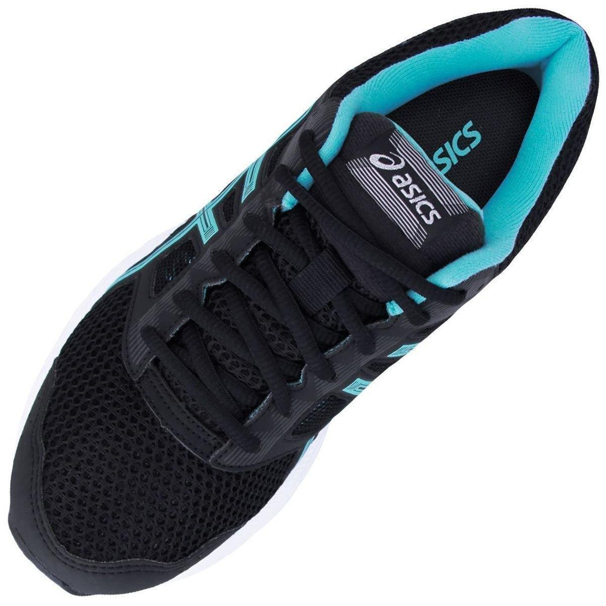 asics preto e azul