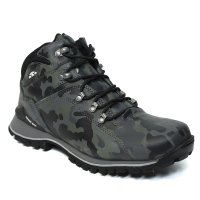 Bota Couro Bull Terrier Elite II Camuflada Masculina - Chumbo