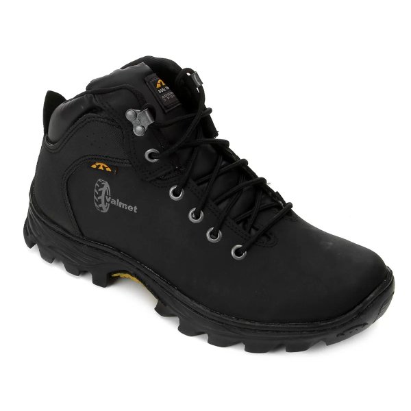 Bota Couro Bull Terrier Valmet Masculina - Preto