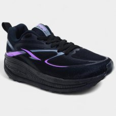 Tênis Caban Max Runner Feminino - Preto e Roxo Tênis Caban Max Runner Feminino - Preto e Roxo