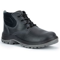 Botina De Segurança Biqueira de Aço Crival Flex EPI CA30259 Couro 93F - Preto