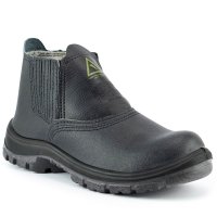 Botina De Segurança Biqueira de Composite Crival EPI CA39940 Couro CP085 - Preto