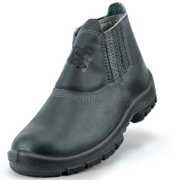Botina De Segurança Crival EPI CA31701 Couro Sul-001 - Preto