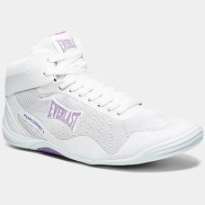 Tênis Everlast Cano Alto Forceknit 5 Feminino - Branco e Lilás