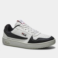 Tênis Couro Fila Acd Classic Masculino - Branco e Vermelho