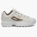 Tênis Infantil Fila Disruptor Menina - Branco e Dourado