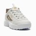 Tênis Infantil Fila Disruptor Menina - Branco e Dourado