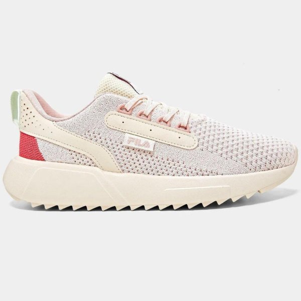 Tênis Fila Freestyle II Feminino - Bege e Rosa