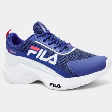Tênis Infantil Fila Progress - Azul Royal e Cinza