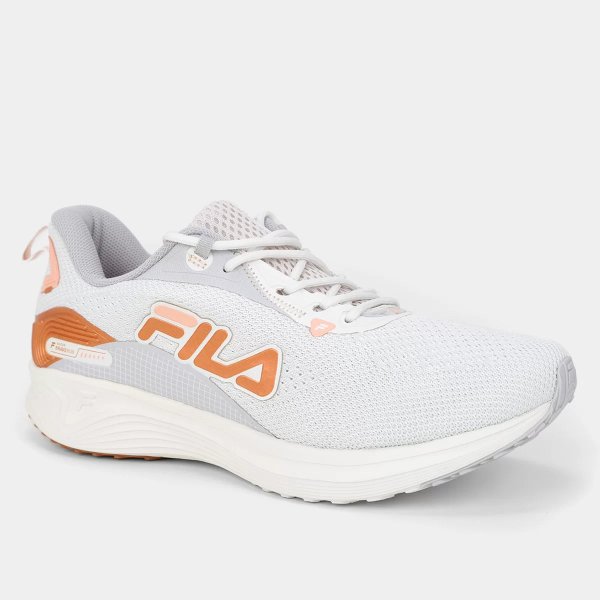 Tênis Fila Racer Brave Run Feminino - Branco e Salmão