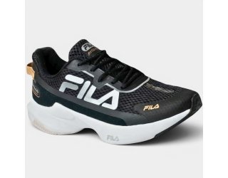 Tênis Fila Recovery Feminino - Preto e Dourado