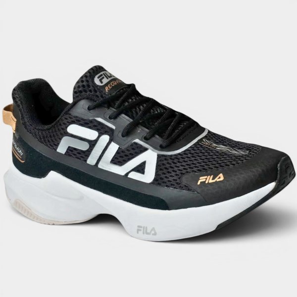 Tênis Fila Recovery Feminino - Preto e Dourado