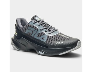 Tênis Fila Recovery Masculino - Preto e Grafite Tênis Fila Recovery Masculino - Preto e Grafite
