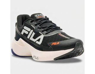 Tênis Fila Recovery Masculino - Preto e Laranja
