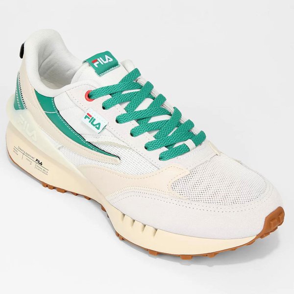 Tênis Fila Renno Vintage Masculino - Bege e Verde