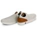 Tênis Couro Kildare Montello Knit Masculino - Creme e Cinza