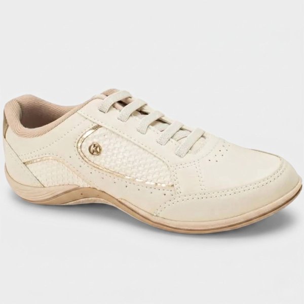 Tênis Kolosh Casual Calce Fácil Feminino - Off White
