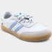 Tênis Kolosh Casual Couro Colorido Feminino - Off White e Azul