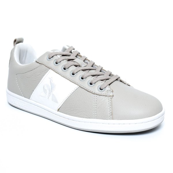 Tênis Le Coq Sportif Court Classic Masculino - Cinza e Branco